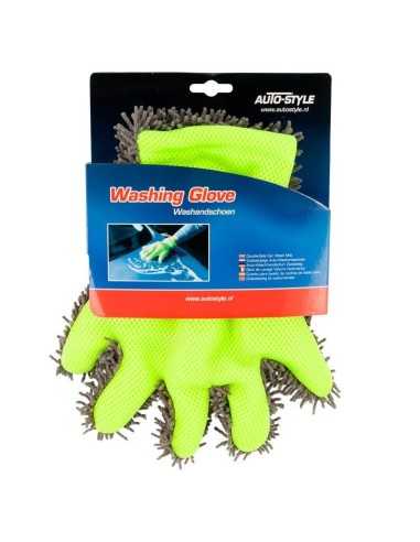 AutoStyle dubbelzijdige autowashandschoen - grijs/groen