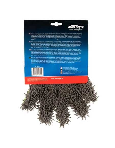 AutoStyle Double-Side Car Wash Mitt - Grey/Green AutoStyle Double-Side Car Wash Mitt - Grey/Green