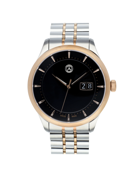 Orologio da polso Uomo Classico Elegance oro rosa argento nero Orologio da polso Uomo Classico Elegance oro rosa argento nero