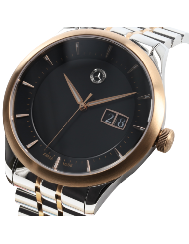 Orologio da polso Uomo Classico Elegance oro rosa argento nero