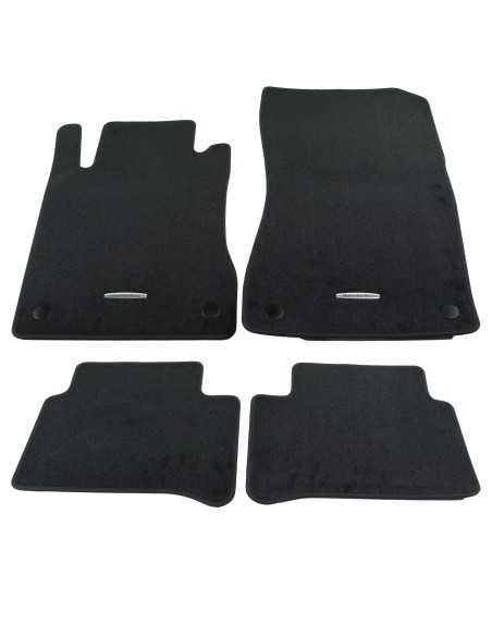 Alfombrillas de velour CLS C219 negras 4 piezas Original Mercedes-Benz