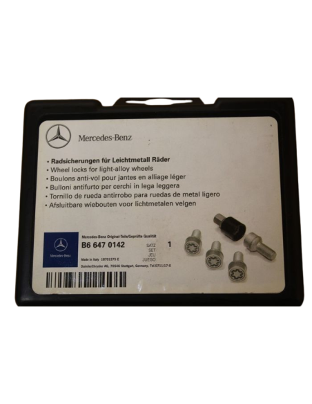 Travas de aro prata M12 x 1,5 x 21 original Mercedes-Benz B66470142 Travas de aro prata M12 x 1,5 x 21 original Mercedes-Benz B66470142
