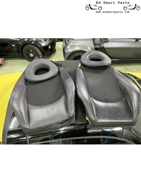 Housses de siège en cuir Smart Roadster avec mousse