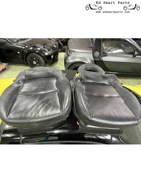 Housses de siège en cuir Smart Roadster avec mousse