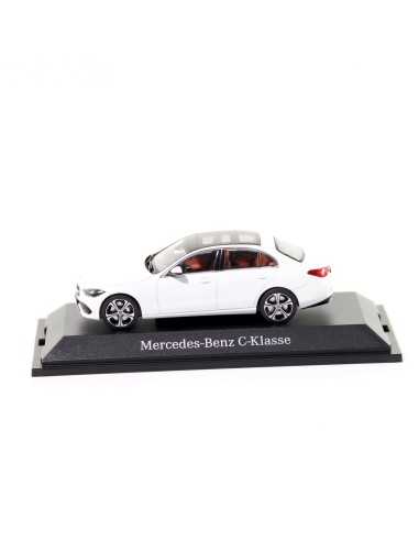 Modelo de coche Mercedes-Benz Clase C Avantgarde W206 blanco opalita a escala 1:43