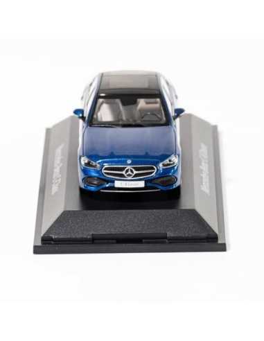 Modelo de coche Mercedes-Benz Clase C Avantgarde W206 azul espectral a escala 1:43