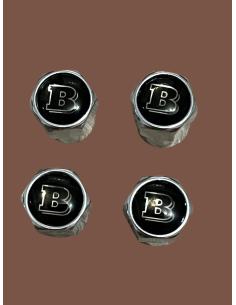 Cappucci per valvole pneumatici in alluminio con logo Brabus per la tua Smart