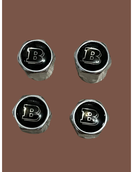 Tampas de válvula de pneu de alumínio com logotipo Brabus para seu smart