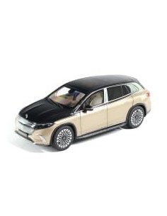 Carro modelo genuíno Mercedes-Maybach em escala 1:18 EQS 680 SUV Z296 Obsidian preto Kalahari dourado