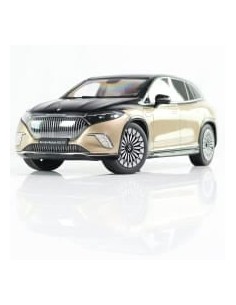 Modellino originale Mercedes-Maybach in scala 1:18 EQS 680 SUV Z296 Nero ossidiana Oro Kalahari 2