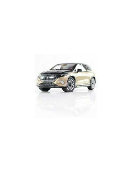 Original Mercedes-Maybach Modellauto EQS 680 SUV Z296 im Maßstab 1:18 Obsidianschwarz Kalaharigold Original Mercedes-Maybach Modellauto EQS 680 SUV Z296 im Maßstab 1:18 Obsidianschwarz Kalaharigold