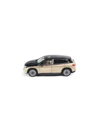 Original Mercedes-Maybach Modellauto EQS 680 SUV Z296 im Maßstab 1:18 Obsidianschwarz Kalaharigold