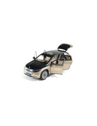 Original Mercedes-Maybach Modellauto EQS 680 SUV Z296 im Maßstab 1:18 Obsidianschwarz Kalaharigold