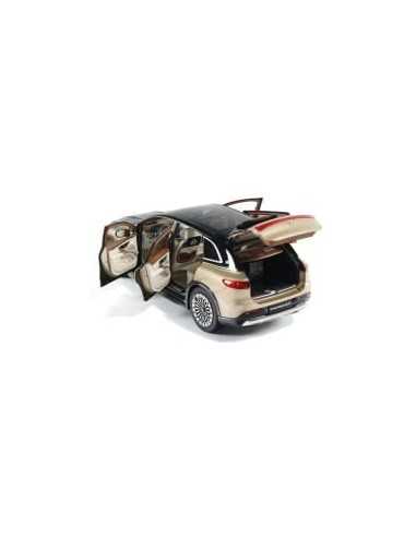 Original Mercedes-Maybach Modellauto EQS 680 SUV Z296 im Maßstab 1:18 Obsidianschwarz Kalaharigold