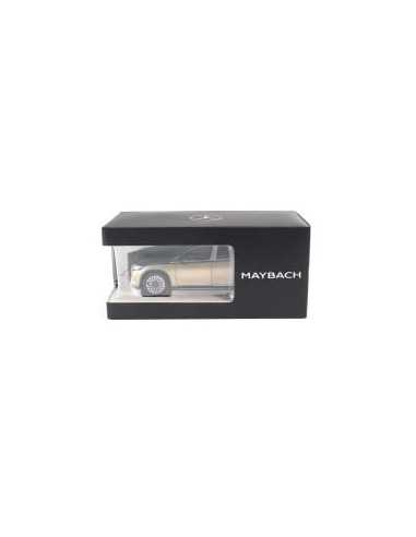 Original Mercedes-Maybach Modellauto EQS 680 SUV Z296 im Maßstab 1:18 Obsidianschwarz Kalaharigold