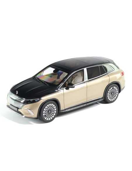 Original Mercedes-Maybach Modellauto EQS 680 SUV Z296 im Maßstab 1:18 Obsidianschwarz Kalaharigold Original Mercedes-Maybach Modellauto EQS 680 SUV Z296 im Maßstab 1:18 Obsidianschwarz Kalaharigold
