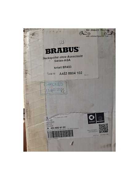 Difusor traseiro Brabus genuíno para Smart FORTWO (453) - Preparado A4538804102