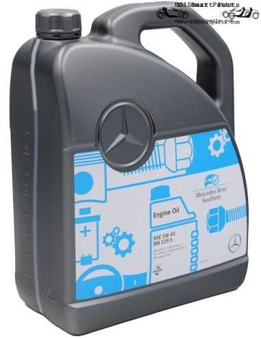 Olio motore Mercedes 5W-40 MB 229.5 - 1 flacone da 5 litri A000989920213AIFE