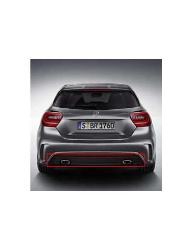 Diffuseur AMG 250 Sport avec garniture rouge, authentique Mercedes-Benz Classe A W176