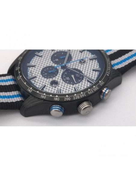 Montre de sport Mercedes pour homme, chronographe, bracelet en nylon, cadran en carbone, Mercedes-Benz B67995428