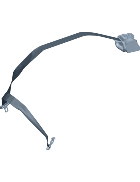 Cintura di sicurezza posteriore sinistra originale Mercedes-Benz EQC (N293) – A2938602300 9C94