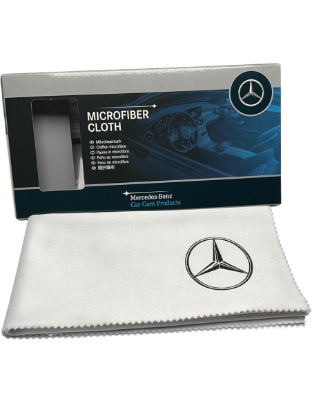 NUEVO Paño de microfibra premium de alto brillo original Mercedes-Benz de 30 x 30 cm, blanco – A0009865000