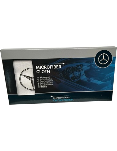 NEW Genuine Mercedes-Benz Premium High-Gloss Microfiber Cloth 30 x 30 cm White – A0009865000