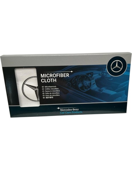 Chiffon en microfibre haute brillance Mercedes-Benz authentique et de qualité supérieure, neuf, 30 x 30 cm, blanc – A0009865000