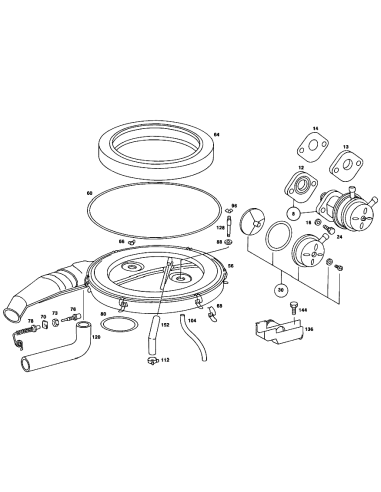 Filtre à air moteur Mercedes-Benz d'origine (NOS) – A0010942104 – Pièce d'origine constructeur
