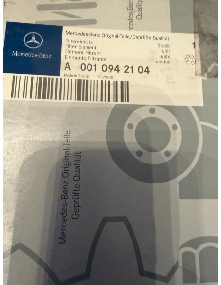 NOS Genuine Mercedes-Benz Engine Air Filter – A0010942104 – Original OEM