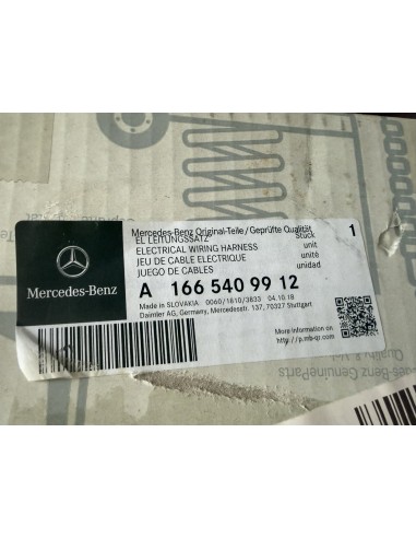 Faisceau de câblage neuf et authentique Mercedes-Benz Classe GLE W166 hybride (OEM A1665409912)