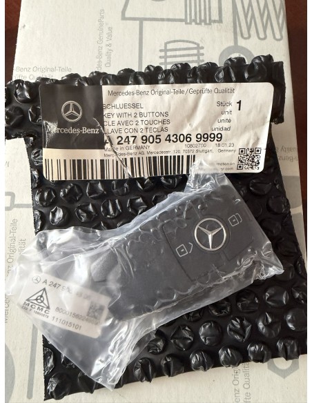 NUOVO telecomando Smart Key originale Mercedes-Benz a 2 pulsanti, codice OEM A24790543069999