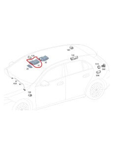 NEUES Original Mercedes-Benz Innenraum-Dachleuchten-Steuergerät Dachkonsole OEM A0009001639809051