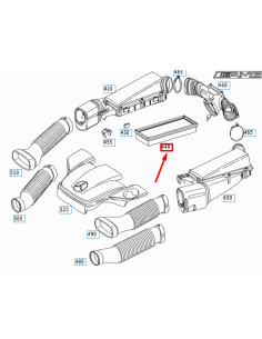 Mercedes-Benz Luftfilter A1120940404 Originalteil – C32 AMG W203 / SLK32 AMG R170 2