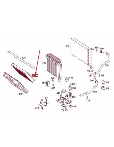 Filtro de ar da cabine Mercedes-Benz A6398350347 (carvão ativado)