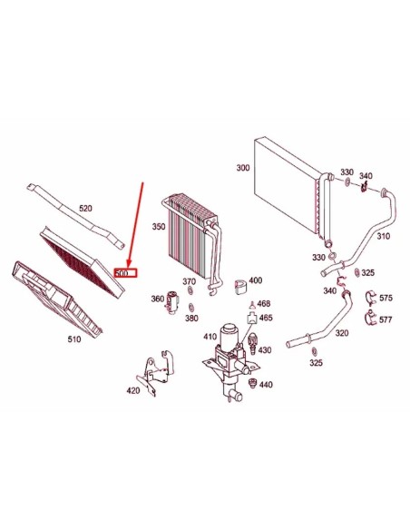Filtro de aire de habitáculo Mercedes-Benz A6398350347 (carbón activado)