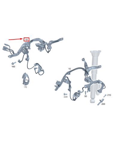 Original Mercedes-Benz Kabelbaum A2065405101 – Neues OEM-Teil