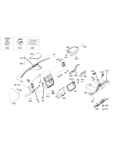 Genuine Mercedes-Benz A1766800507 9051 Instrument Panel Center Cover Black – New OEM Part 2