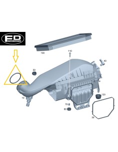 Mercedes-Benz luchtfilterafdichting – A2640910000 2