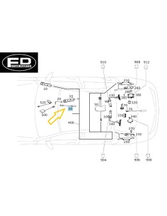 Genuine Mercedes-Benz Bluetooth Antenna A2048202275