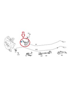 Genuine Mercedes-Benz ABS Sensor Mount Bracket A2465461943