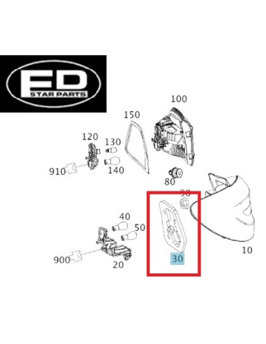 Genuine Mercedes-Benz Rear Right Tail Light Housing Gasket – A2468260691