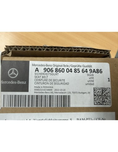 Mercedes-Benz Sprinter W906 Front Right Seat Belt – Genuine OEM – A906860048564