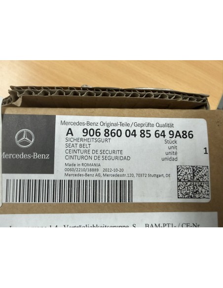 Mercedes-Benz Sprinter W906 Sicherheitsgurt vorne rechts – Originalteil – A906860048564