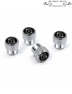 Brabus logo aluminium tyre valve caps for your smart