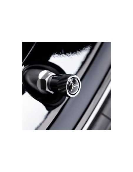 OEM Mercedes-Benz Genuine Valve Caps Black Set of 4 OEM Mercedes-Benz Genuine Valve Caps Black Set of 4
