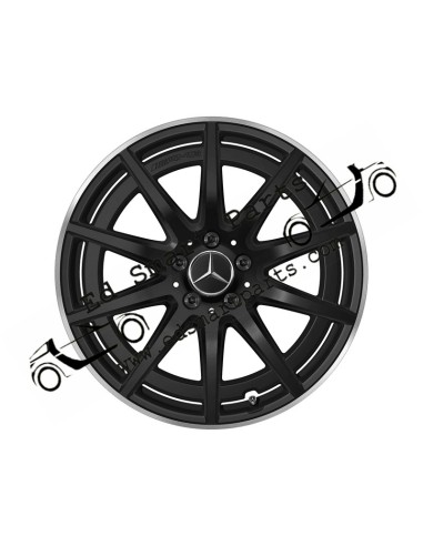 AMG 10-spoke wheel, 48.3 cm (19 inch), glossy rim flange