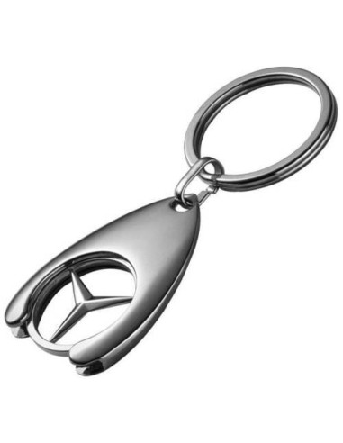 Genuine Mercedes-Benz Key Ring Shopping Cart Chip Key Chain