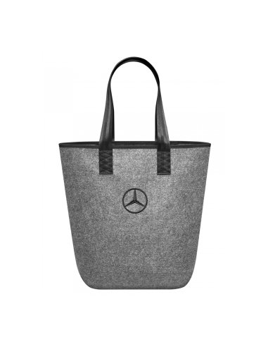 Bolsa de compras Mercedes-Benz Shopper bolsa cinza preta