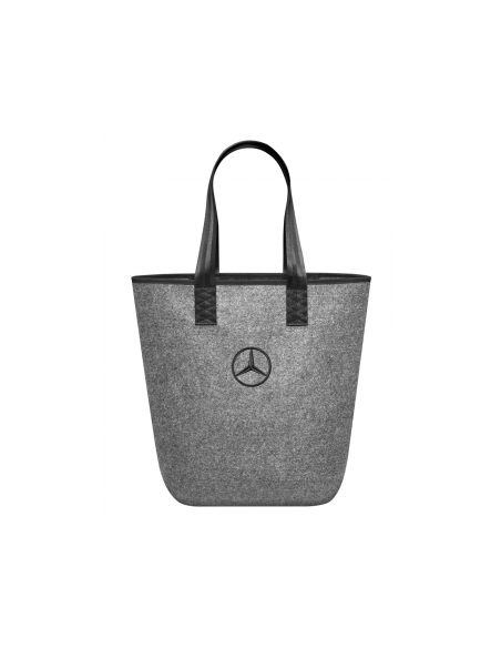 Mercedes-Benz Shopper boodschappentas handtas grijs zwart Mercedes-Benz Shopper boodschappentas handtas grijs zwart